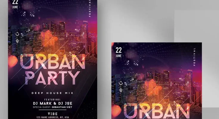 Urban Party Music Flyer