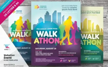 Walkathon Event Flyer PSD