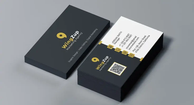 Yellow Business Card Template