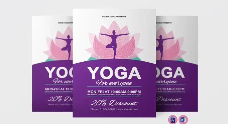 Yoga Flyer PSD Design
