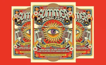 Retro Summer Music Flyer