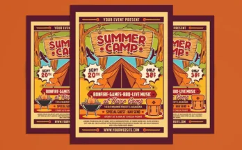Summer Camp Flyer PSD