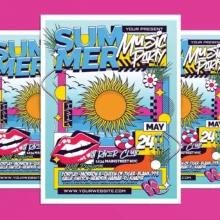 Summer Music Party Flyer