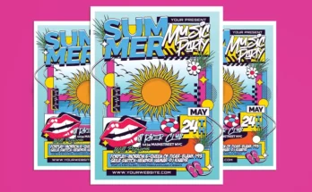 Summer Music Party Flyer