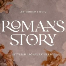 Romans Story Ligature Serif Font