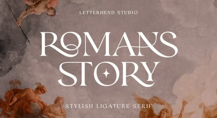 Romans Story Ligature Serif Font