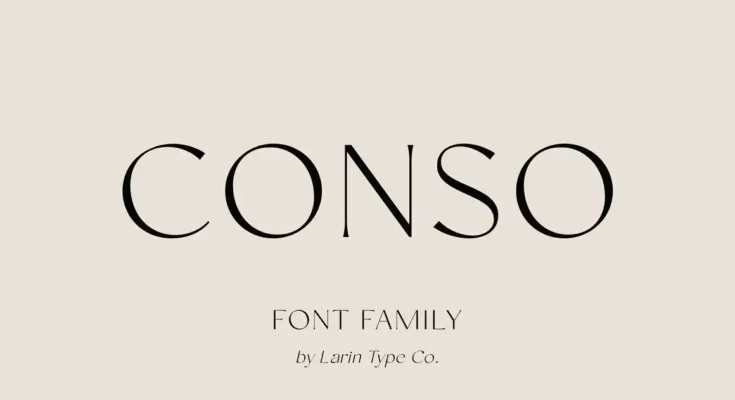 Conso Font Family Design