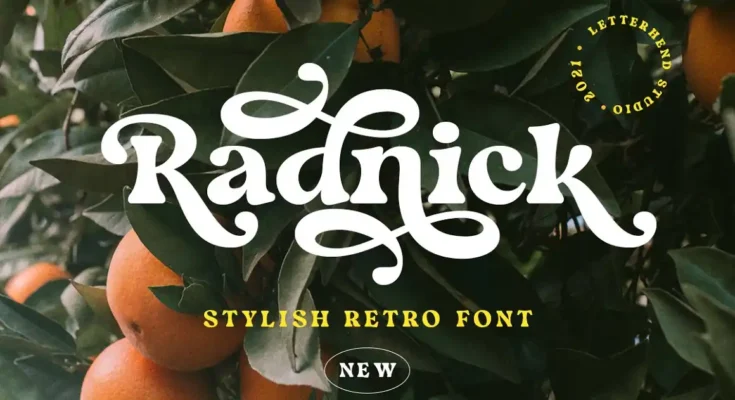 Radnick Stylish Retro Font