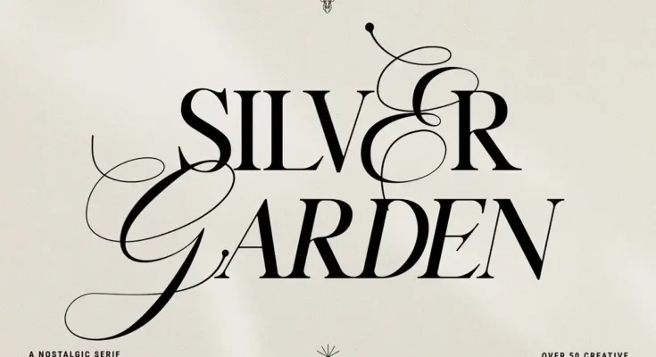 Silver Garden Nostalgic Font