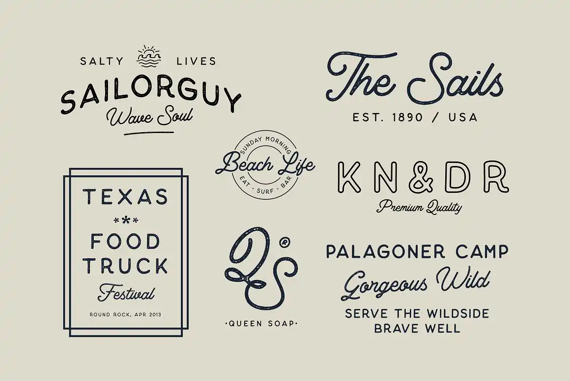 Thistails Font Duo Design