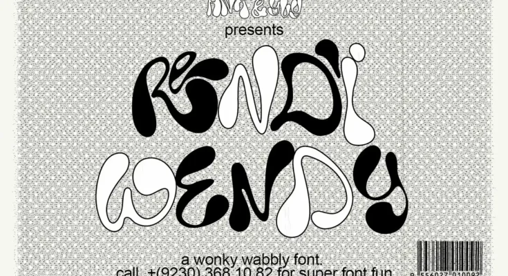 Rendi Wendy a Chunky Trippy Font