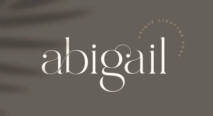 Abigail Unique Ligature Font