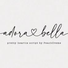 Adora Bella Heart Script Font