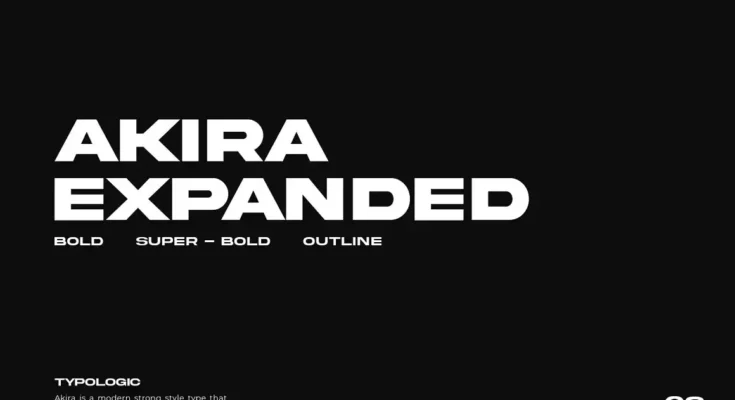 Akira Expanded Font