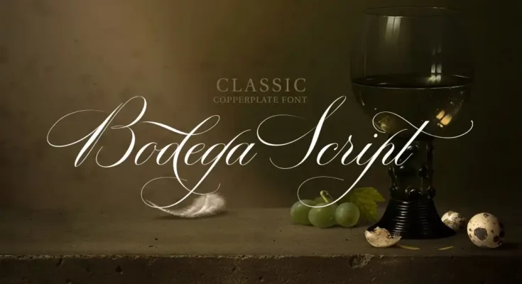 Bodega Script Elegant Wedding Font