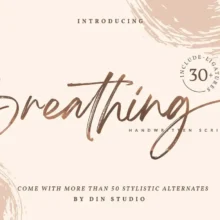 Breathing Brush Font