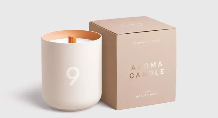 Candle Glass Package Mockup Set