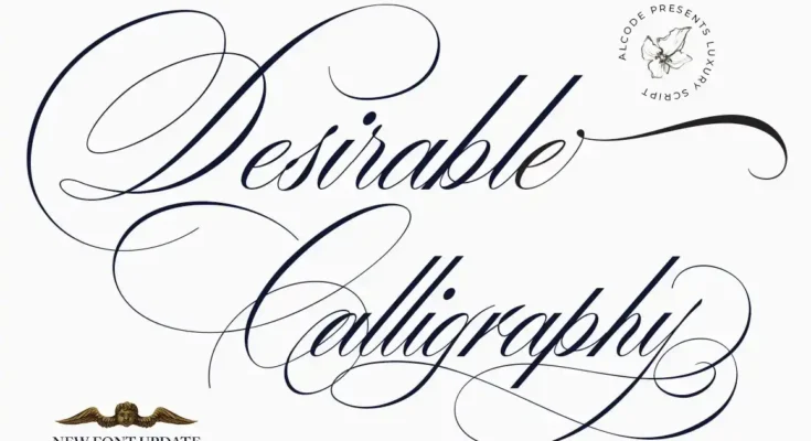 Desirable Calligraphy Font