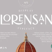 Florensans Display Typeface Font