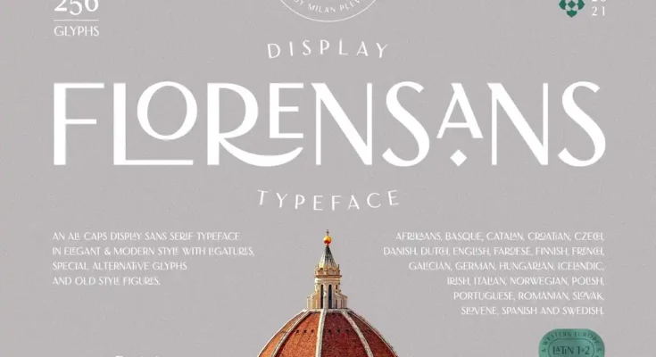 Florensans Display Typeface Font