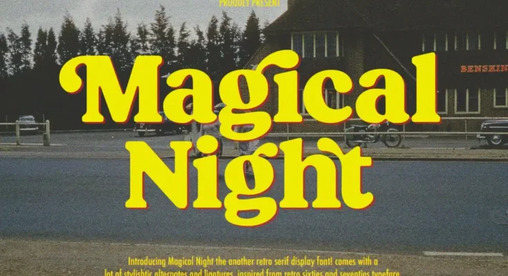 Magical Night Retro Serif Font