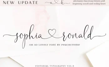 Sophia Ronald Lovely Script Font