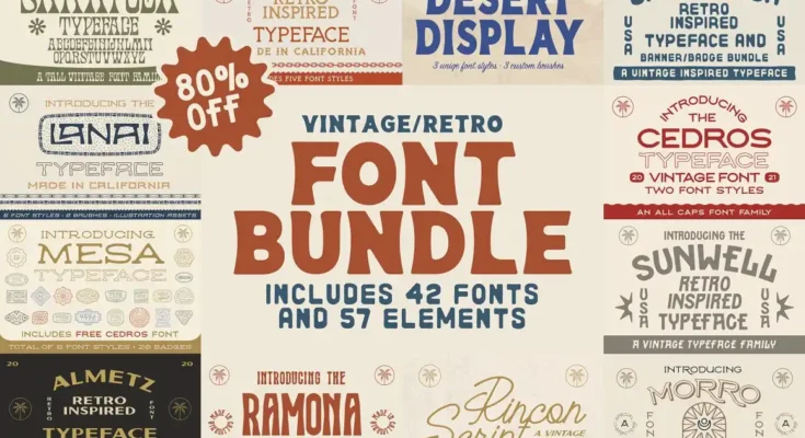 Vintage Font Bundle