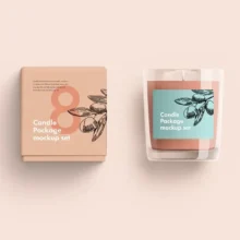 Candle Glass And Box Packaging