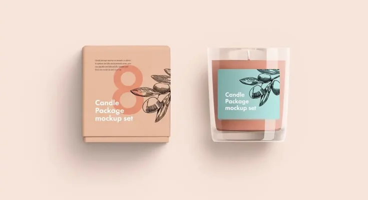 Candle Glass And Box Packaging