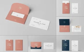 Card Holder Mockup Free