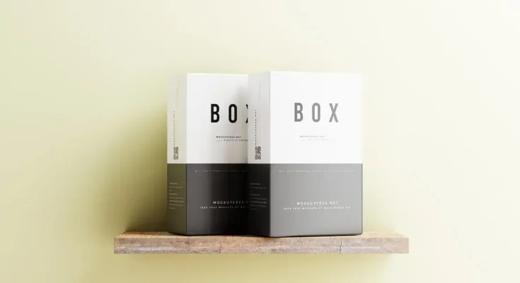 Cardboard Packaging Box Mockups