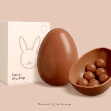 Easter Chocolate Package Mockup