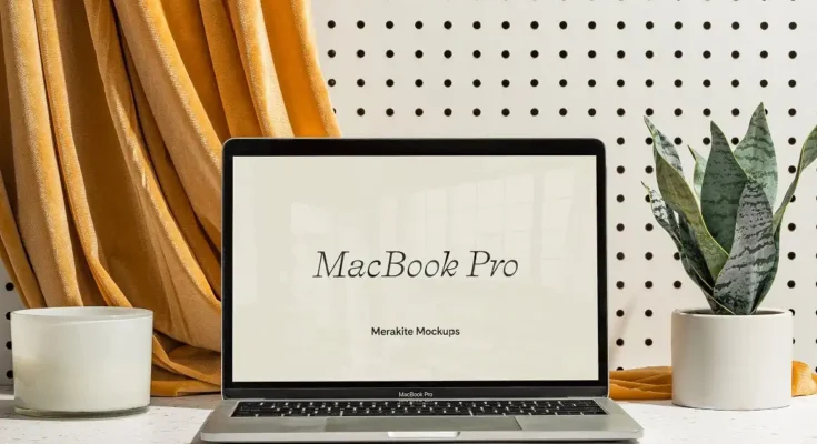 MacBook Pro Photoshop PSD Mockup