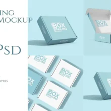 Mailing Box Mockup Set