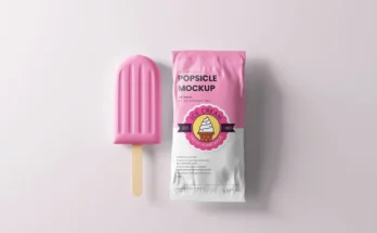 Popsicle Ice Cream Packaging Mockup