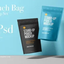 Pouch Bag Mockup Set