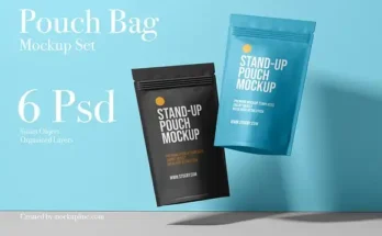 Pouch Bag Mockup Set