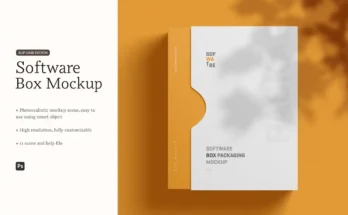 Software Box Mockup Set