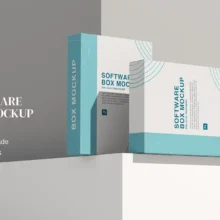 Software Box Mockup Set