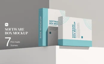 Software Box Mockup Set