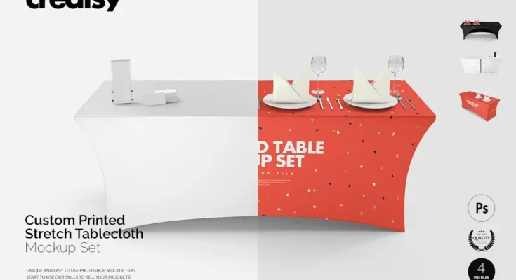 Stretch Tablecloth Mockup Set