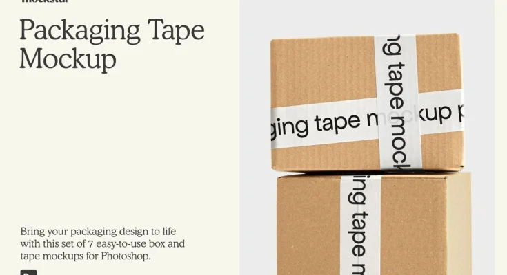 Packaging Tape Mockup