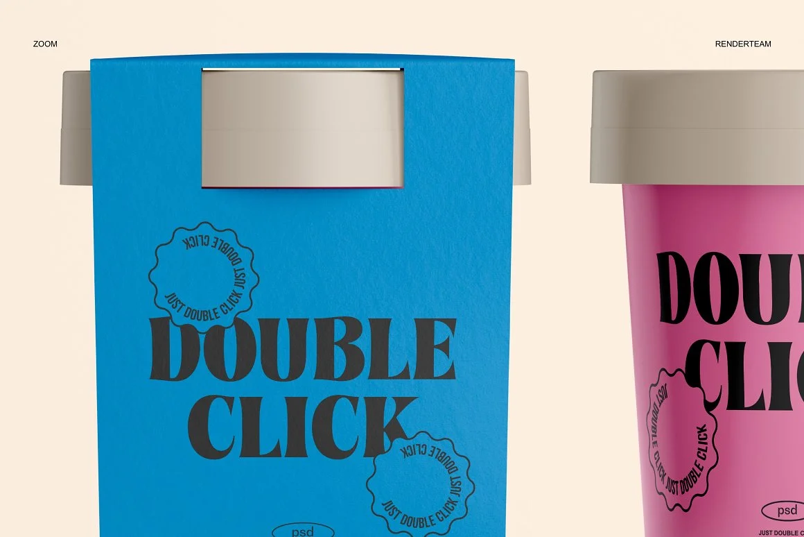 Ice Cream Packaging Mockup