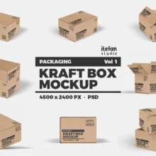 Kraft Box Mockup