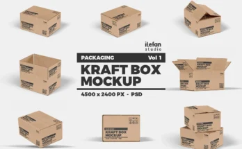 Kraft Box Mockup