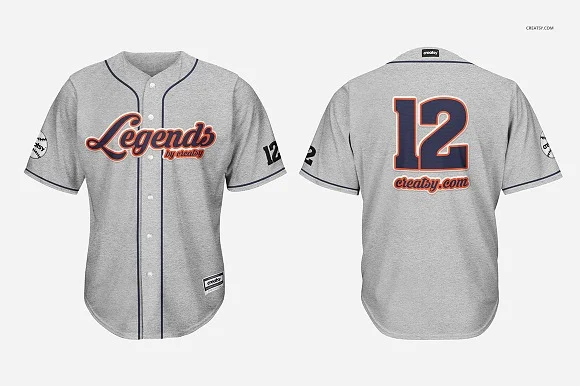 2 Baseball Jersey Mockup PSD