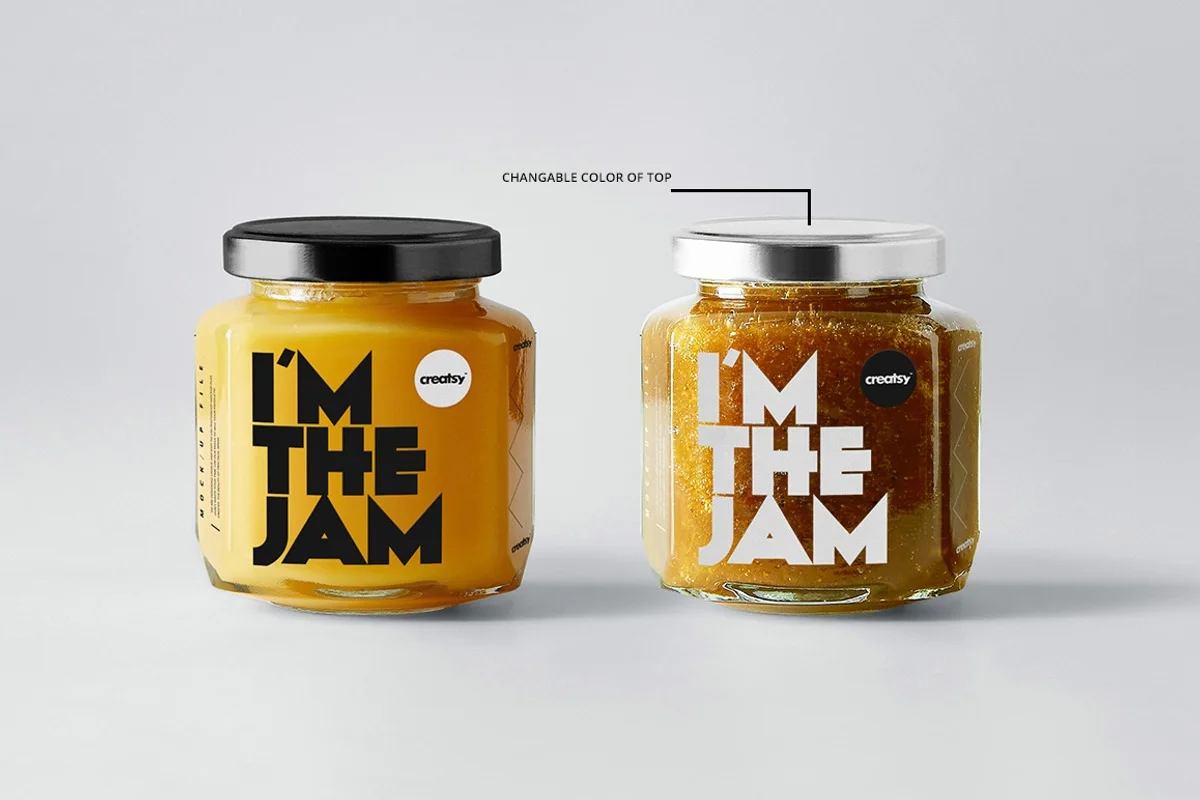 2 Jam Jar Mockups