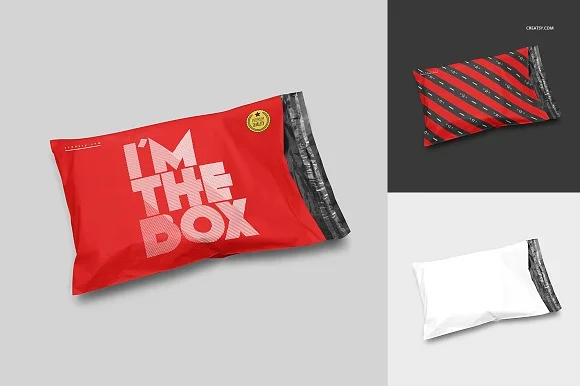 2 Mailing Bag Mockup PSD