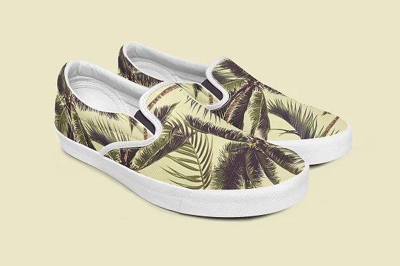 2 Slip On Shoes Mockup PSD