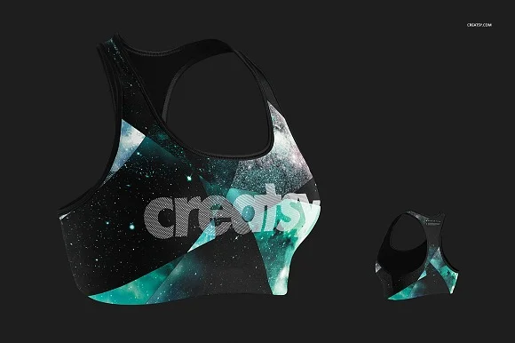 2 Sport Bra Mockup PSD